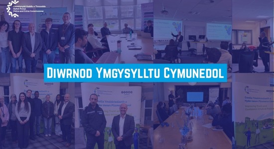 Comisiynydd yr Heddlu a Throseddu’n ymweld ag Aberystwyth ar gyfer Diwrnod Ymgysylltu Cymunedol 
