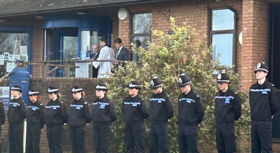 PCC Dafydd Llywelyn Marks Armistice Day with Silence at Headquarters