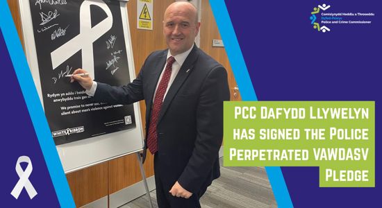 PCC Signs Police-Perpetrated VAWDASV Pledge